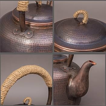 Amazon｜純銅やかん 純銅 ケトル 喫茶店 大容量 2.6L/4.5L 純銅ティー